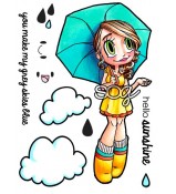 Some Odd Girl Umbrella Gwen stamp set
